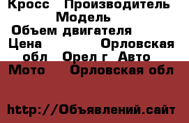 Irbis Ttr-125 Кросс › Производитель ­ Irbis › Модель ­ ttr 125 › Объем двигателя ­ 125 › Цена ­ 43 000 - Орловская обл., Орел г. Авто » Мото   . Орловская обл.